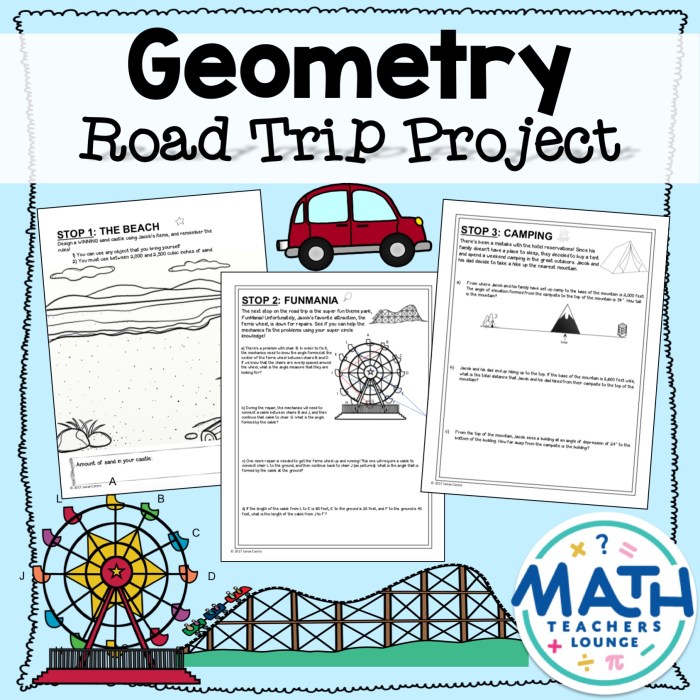 Geometry road trip project answer key