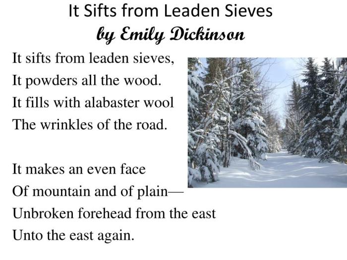 Sifts leaden sieves analysis