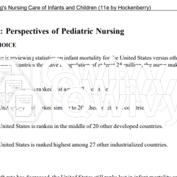 Test bank wong's essentials of pediatric nursing