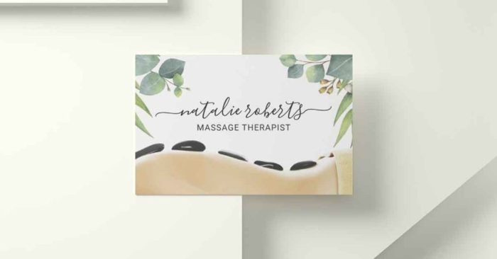 Business massage cards therapist card physical therapy template zazzle sold